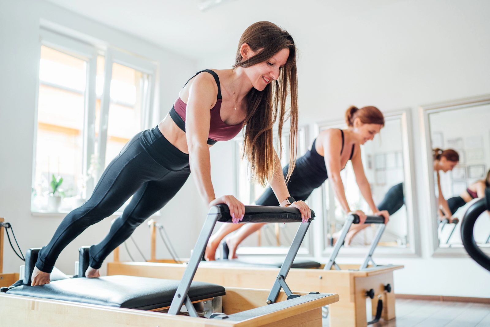 Reformer Pilates in the Beam studio